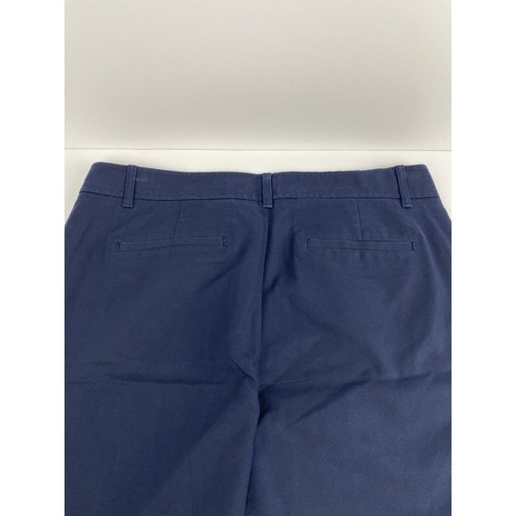 Gap Slim Crop Pants Size 10R New Uniform Navy Blue Bottoms - Picture 5 of 12